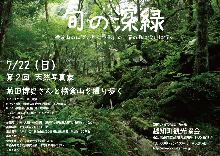 天然写真家 前田博史 横倉山を撮り歩く「旬の新緑」
